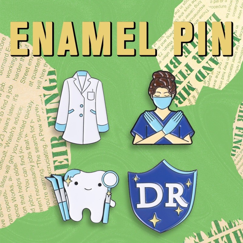 Medical Lab Worker - Pin de esmalte con temática médica,
