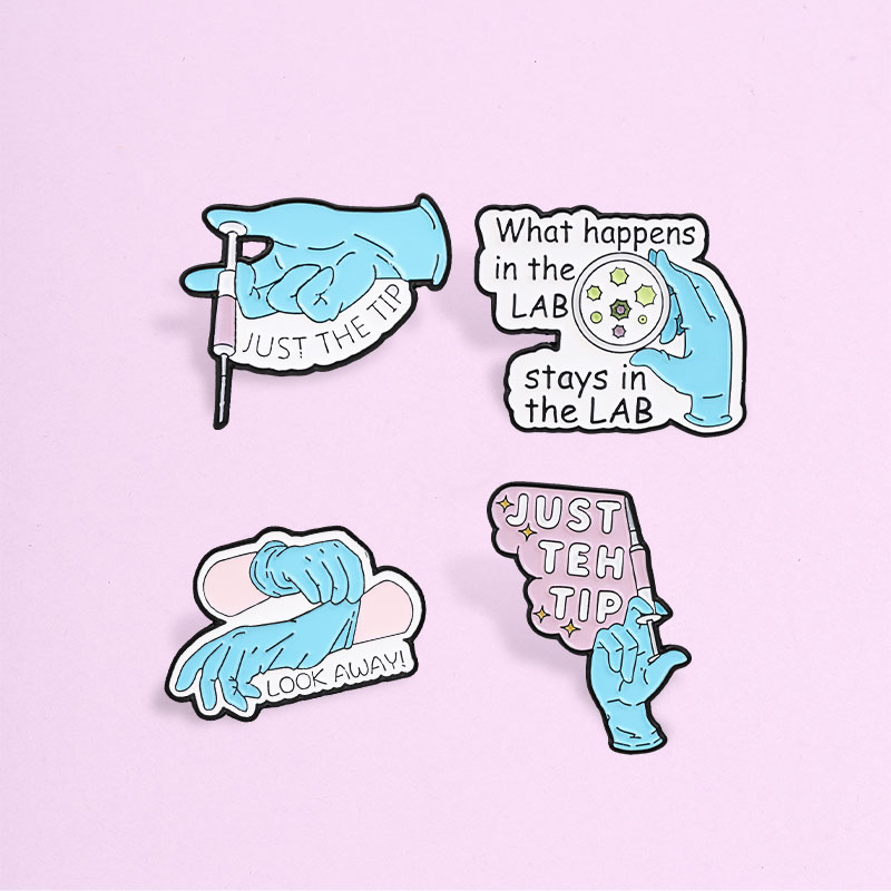 Medical Lab Humor - Pins de esmalte con temática de