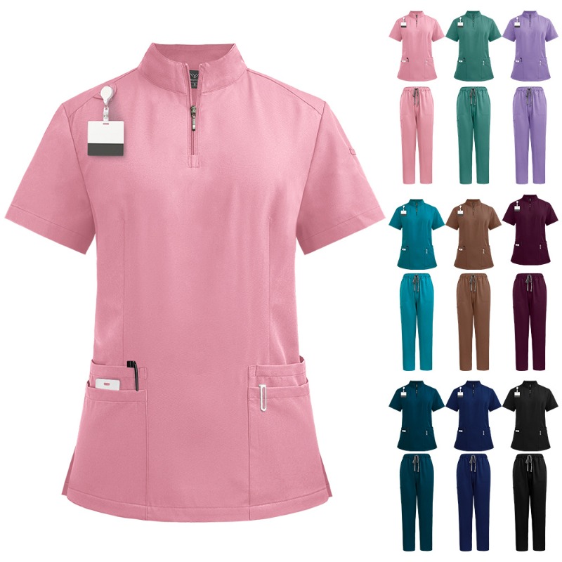 Medical Laboratory Scientist - Uniforme Médico Neutro con Cuello Alto