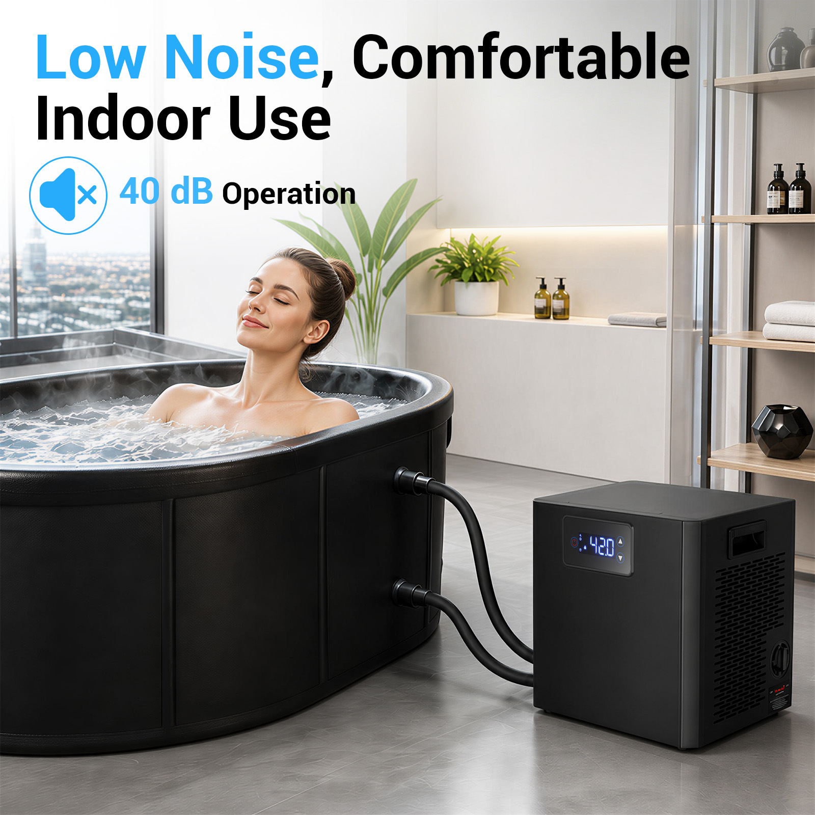Water Bath Laboratory - Enfriador de Baño de Hielo Ovalado