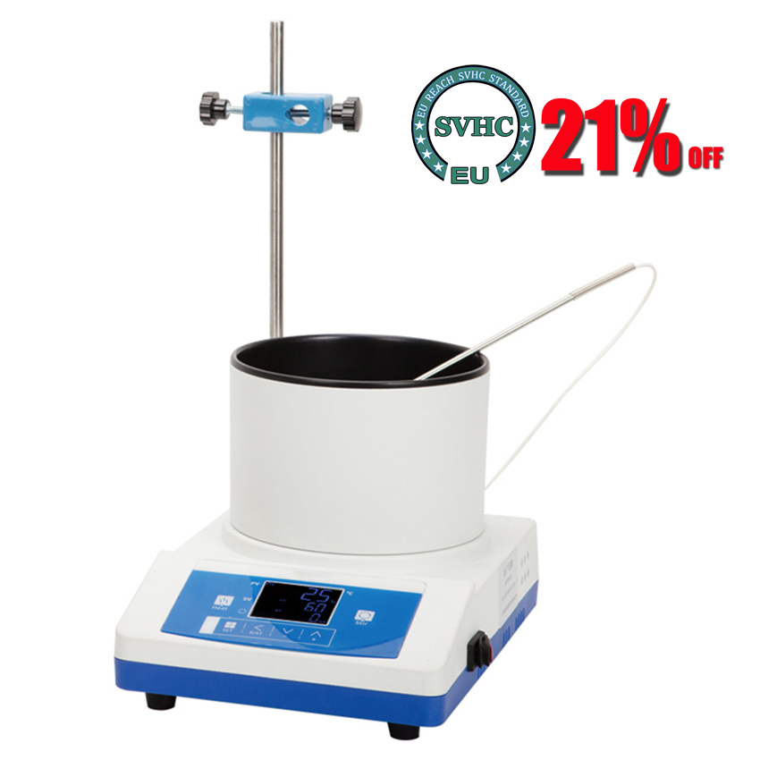 Water Bath Laboratory - Agitador magnético inteligente de 1000ML/2000ML, calefacción