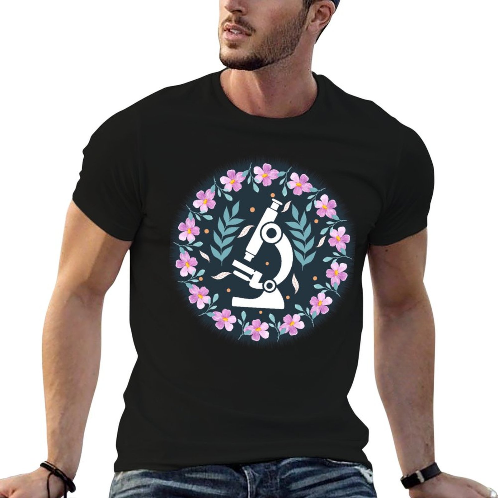 Medical Laboratory Scientist - Camiseta colorida con diseño de microscopio,