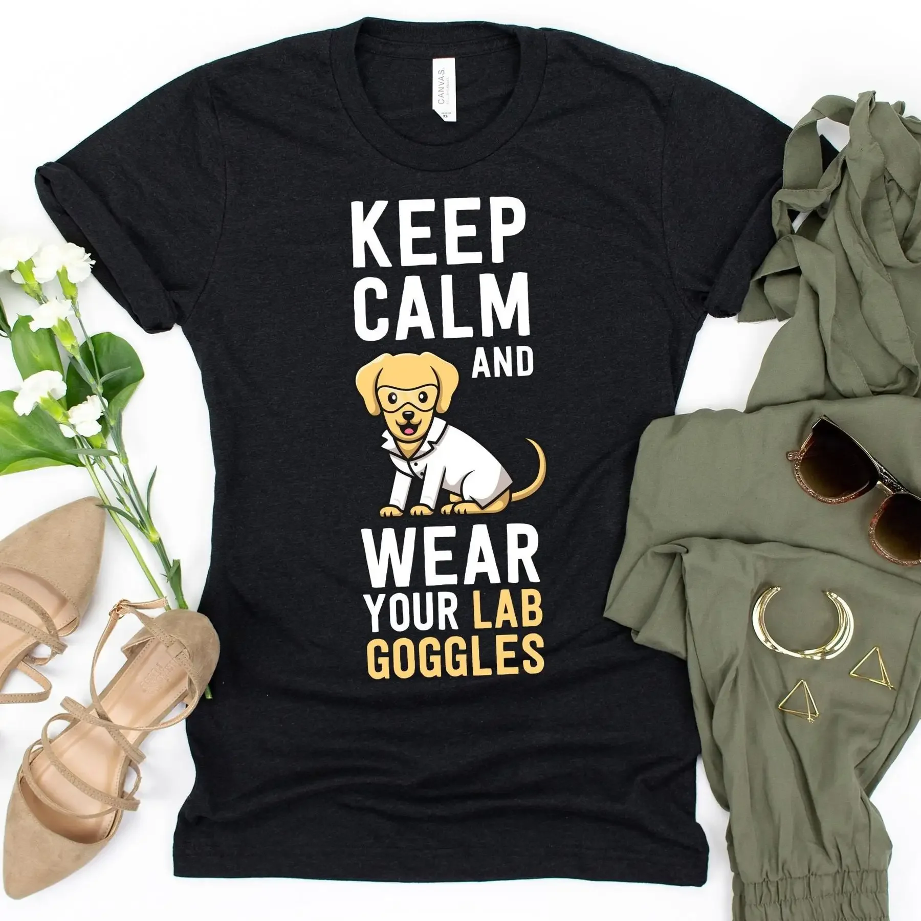 Camiseta Keep Calm And Wear Yo - Medical Laboratory Scientist reseña y precio